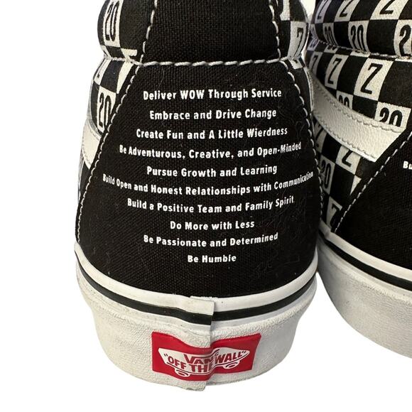 VANS / Zappos 20th Anniversary Old Skool skate Hi-Tops, Men s 9.5 women’s 11 - Picture 5 of 7